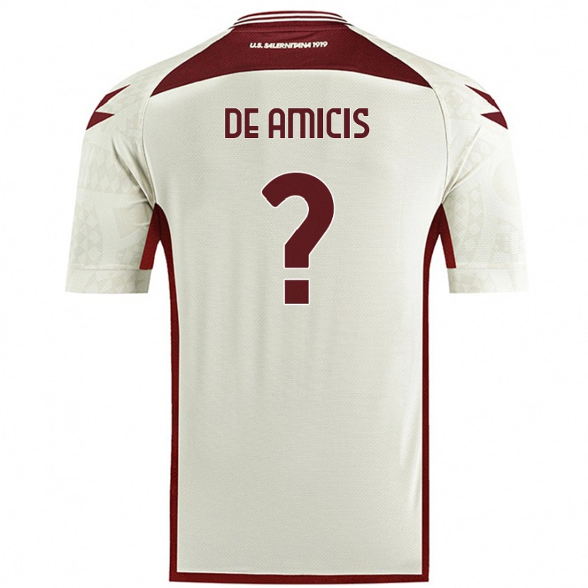 Danxen Kvinnor Christian De Amicis #0 Krämfärg Bortatröja Matchtröjor 2024/25 Tröjor T-Tröja