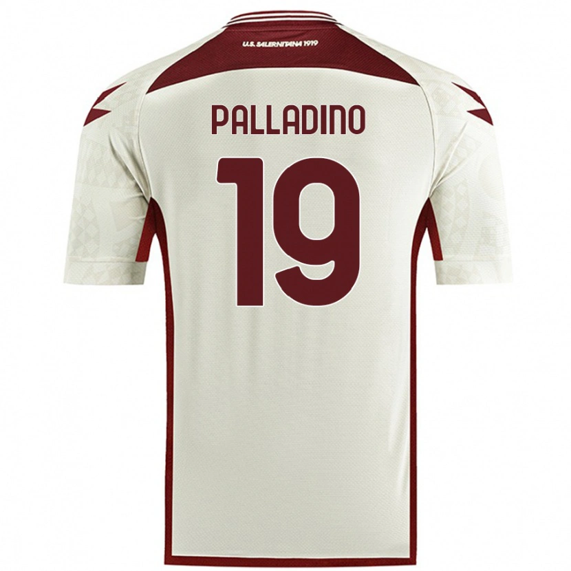 Danxen Kvinnor Alfonso Palladino #19 Krämfärg Bortatröja Matchtröjor 2024/25 Tröjor T-Tröja