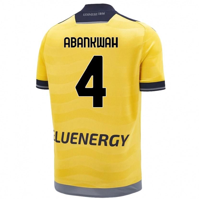 Danxen Kvinnor James Abankwah #4 Gyllene Bortatröja Matchtröjor 2024/25 Tröjor T-Tröja