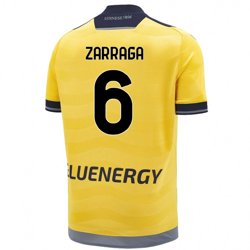 Danxen Kvinnor Oier Zarraga #6 Gyllene Bortatröja Matchtröjor 2024/25 Tröjor T-Tröja