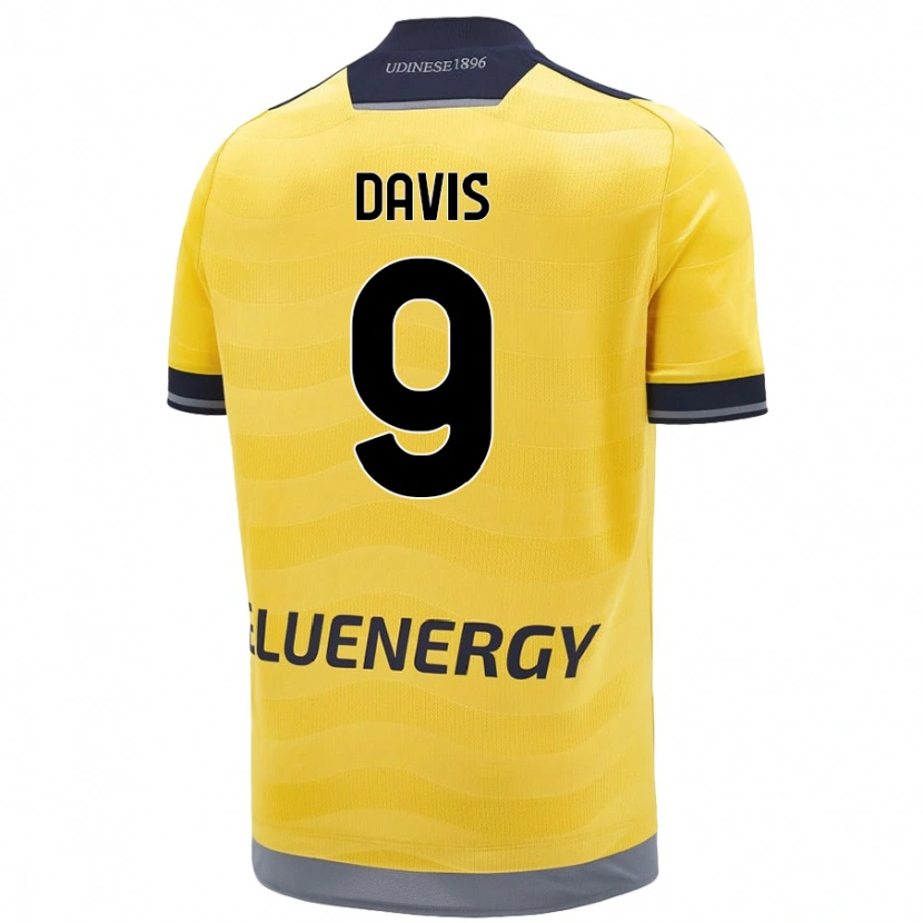 Danxen Kvinnor Keinan Davis #9 Gyllene Bortatröja Matchtröjor 2024/25 Tröjor T-Tröja