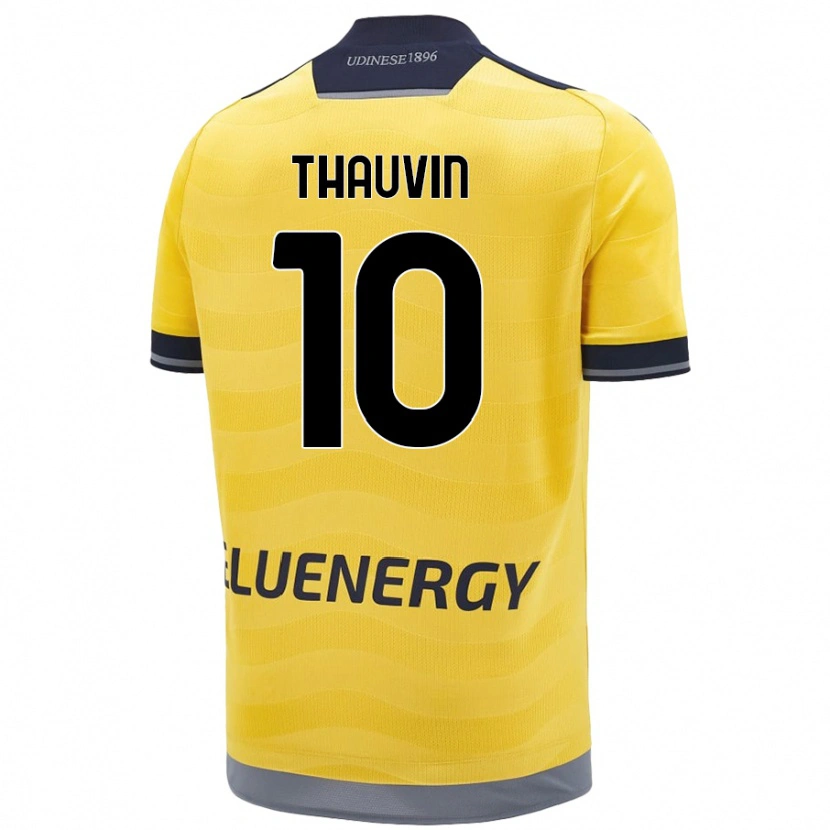 Danxen Kvinnor Florian Thauvin #10 Gyllene Bortatröja Matchtröjor 2024/25 Tröjor T-Tröja