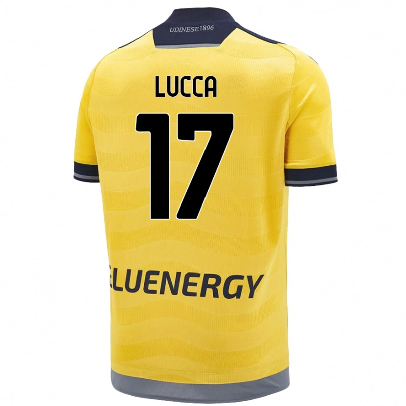 Danxen Kvinnor Lorenzo Lucca #17 Gyllene Bortatröja Matchtröjor 2024/25 Tröjor T-Tröja