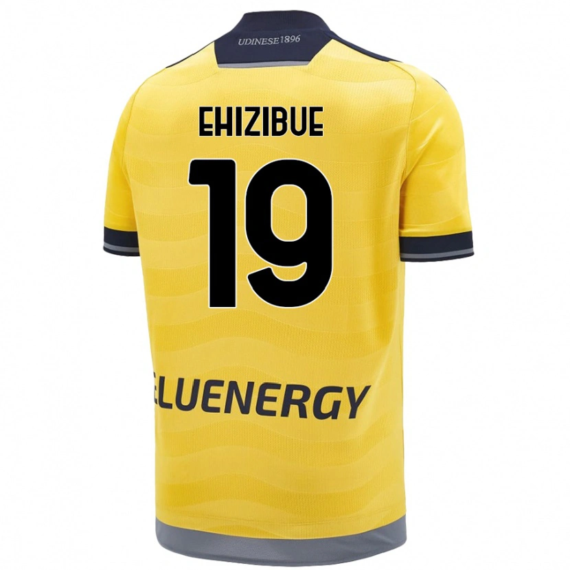 Danxen Kvinnor Kingsley Ehizibue #19 Gyllene Bortatröja Matchtröjor 2024/25 Tröjor T-Tröja