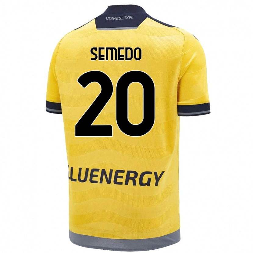 Danxen Kvinnor Vivaldo Semedo #20 Gyllene Bortatröja Matchtröjor 2024/25 Tröjor T-Tröja