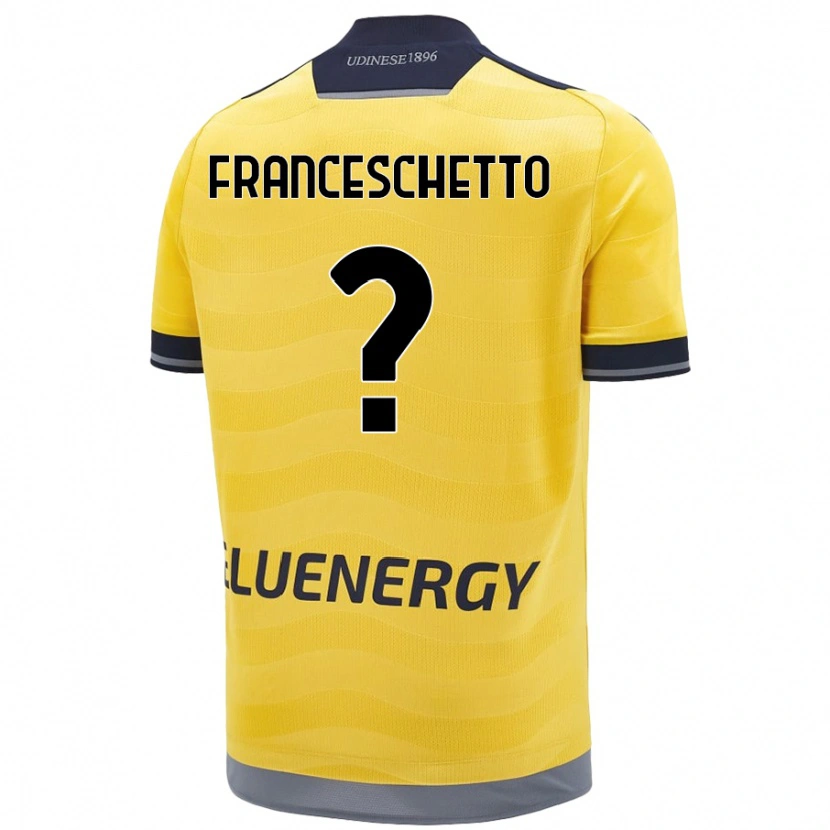 Danxen Kvinnor Mattia Franceschetto #0 Gyllene Bortatröja Matchtröjor 2024/25 Tröjor T-Tröja