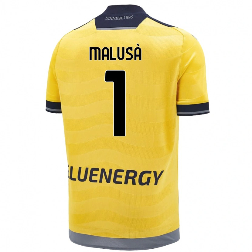 Danxen Kvinnor Joel Malusà #1 Gyllene Bortatröja Matchtröjor 2024/25 Tröjor T-Tröja
