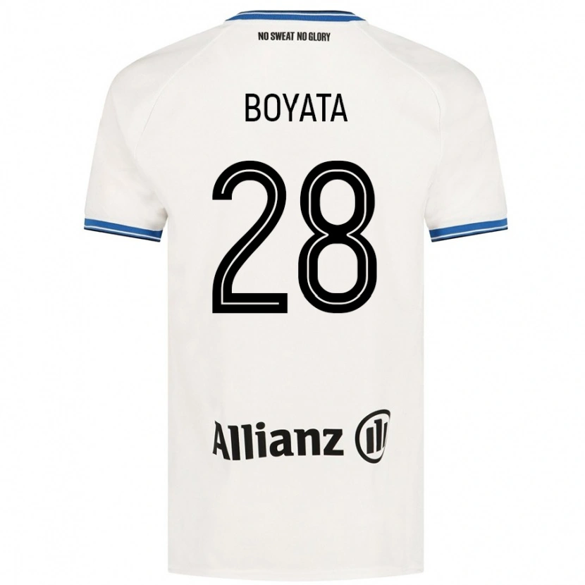 Danxen Kvinnor Dedryck Boyata #28 Vit Bortatröja Matchtröjor 2024/25 Tröjor T-Tröja