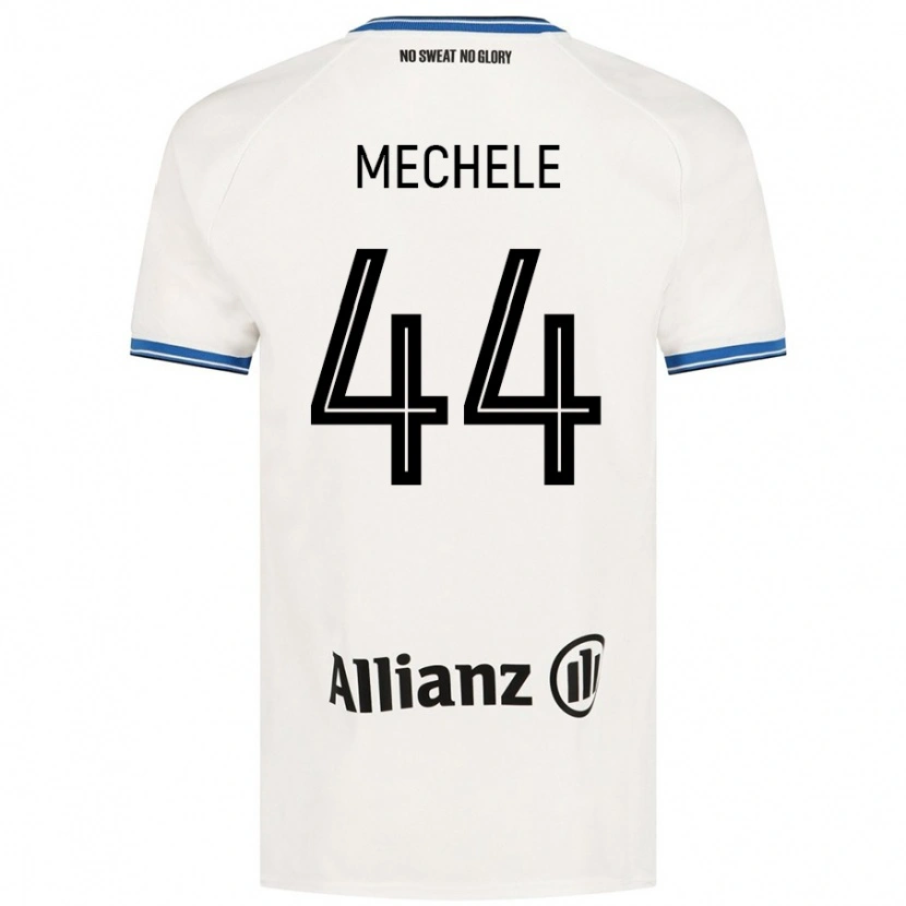 Danxen Kvinnor Brandon Mechele #44 Vit Bortatröja Matchtröjor 2024/25 Tröjor T-Tröja