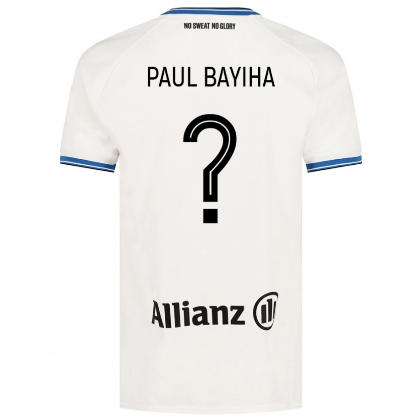 Danxen Kvinnor Jean Paul Bayiha #0 Vit Bortatröja Matchtröjor 2024/25 Tröjor T-Tröja