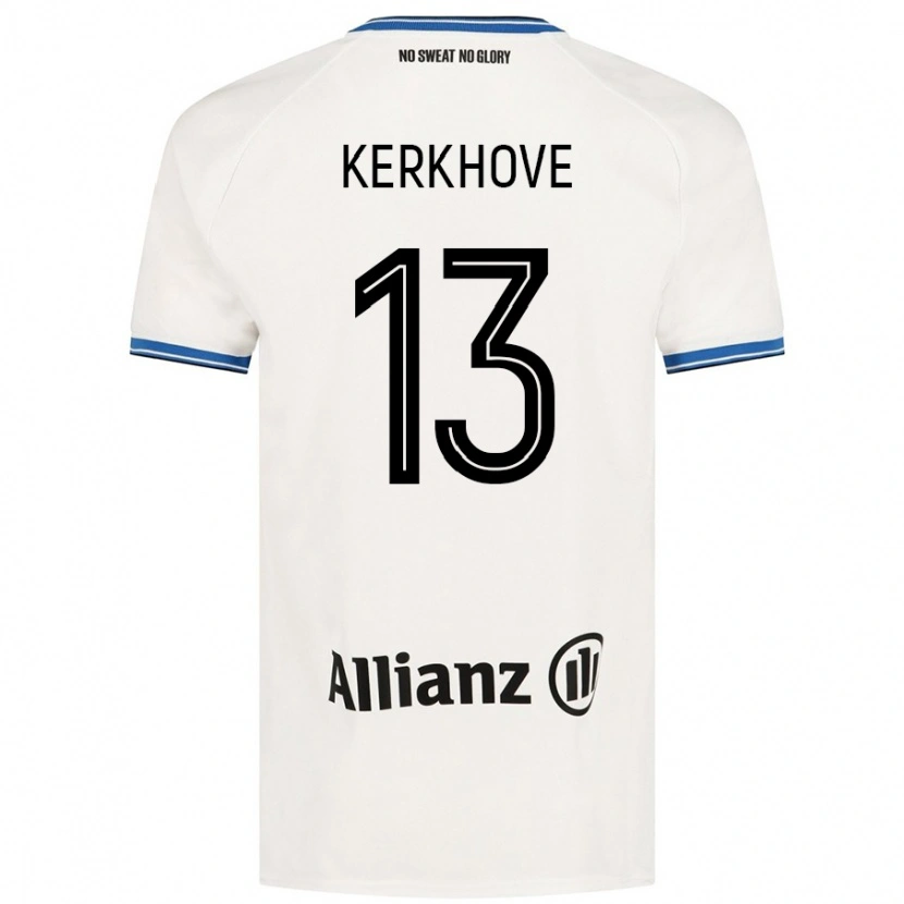 Danxen Kvinnor Angel Kerkhove #13 Vit Bortatröja Matchtröjor 2024/25 Tröjor T-Tröja