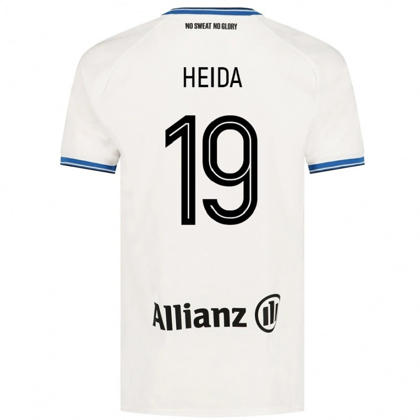 Danxen Kvinnor Jade Heida #19 Vit Bortatröja Matchtröjor 2024/25 Tröjor T-Tröja