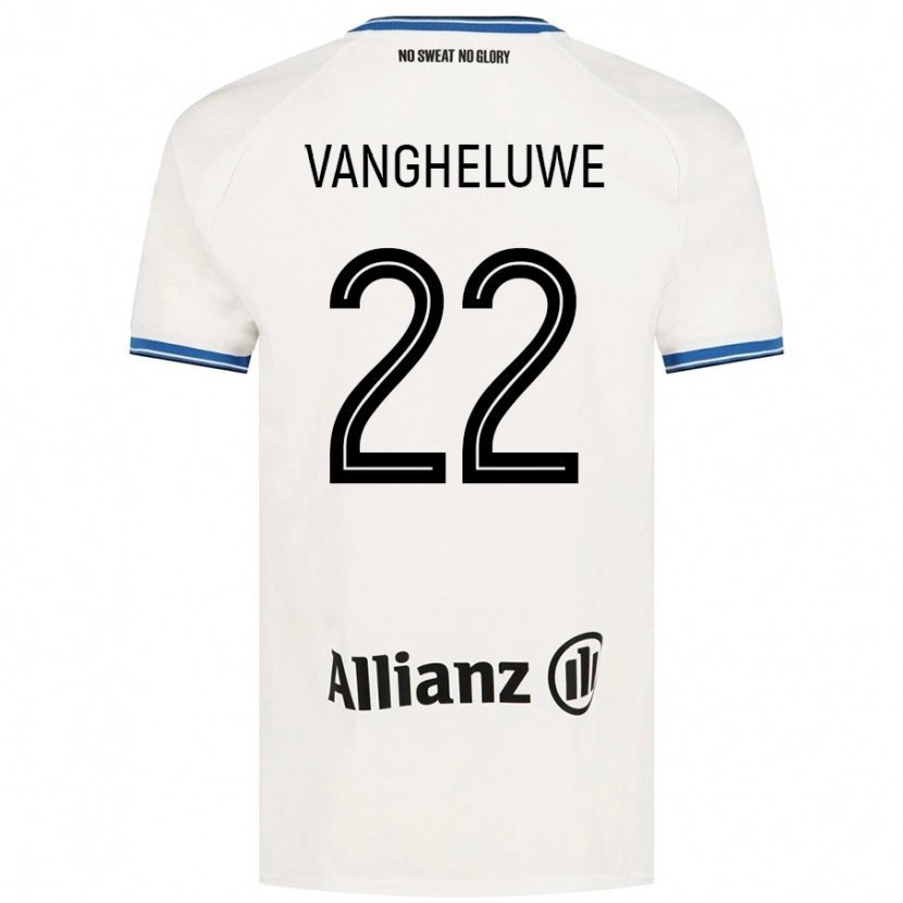 Danxen Kvinnor Jody Vangheluwe #22 Vit Bortatröja Matchtröjor 2024/25 Tröjor T-Tröja