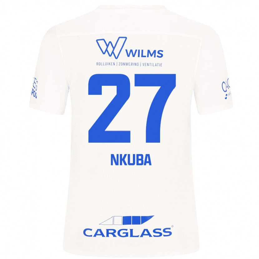 Danxen Kvinnor Ken Nkuba #27 Vit Bortatröja Matchtröjor 2024/25 Tröjor T-Tröja