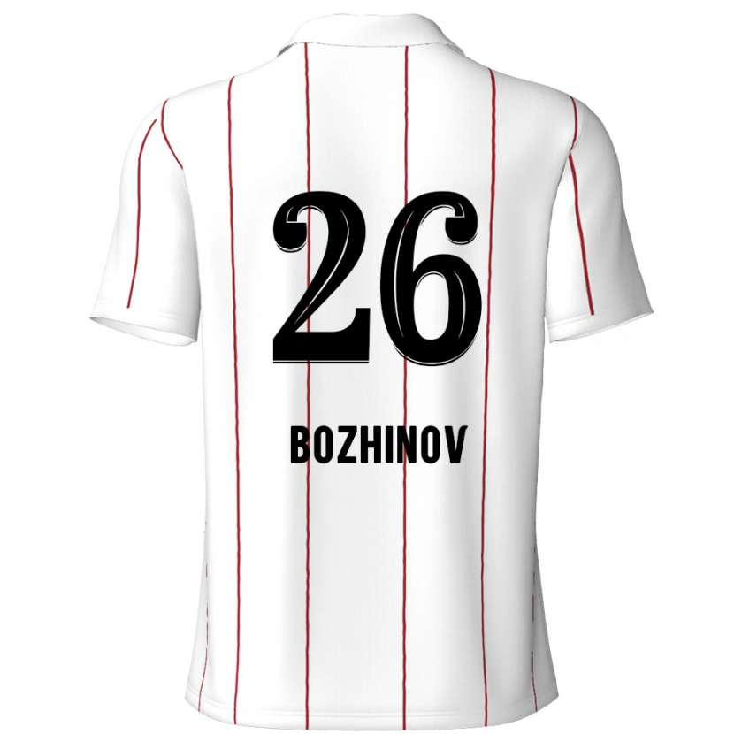 Danxen Kvinnor Rosen Bozhinov #26 Vit Svart Bortatröja Matchtröjor 2024/25 Tröjor T-Tröja
