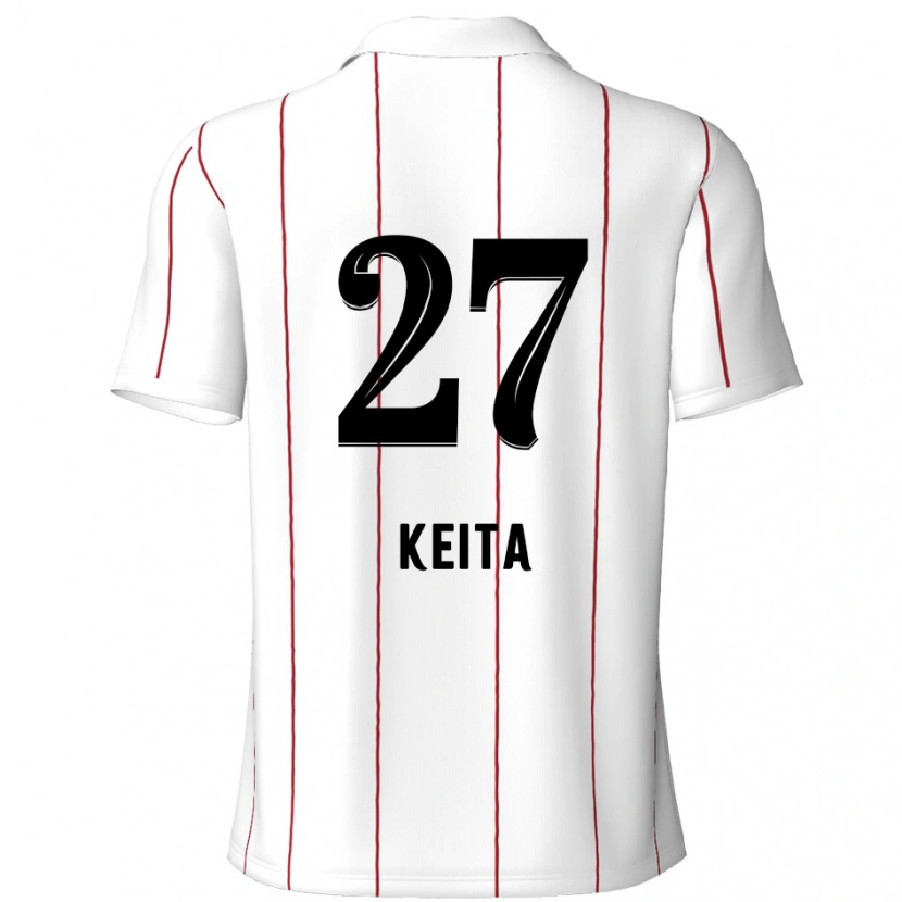 Danxen Kvinnor Mandela Keita #27 Vit Svart Bortatröja Matchtröjor 2024/25 Tröjor T-Tröja