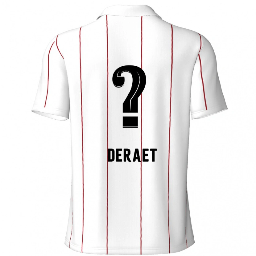 Danxen Kvinnor Xavi Deraet #0 Vit Svart Bortatröja Matchtröjor 2024/25 Tröjor T-Tröja