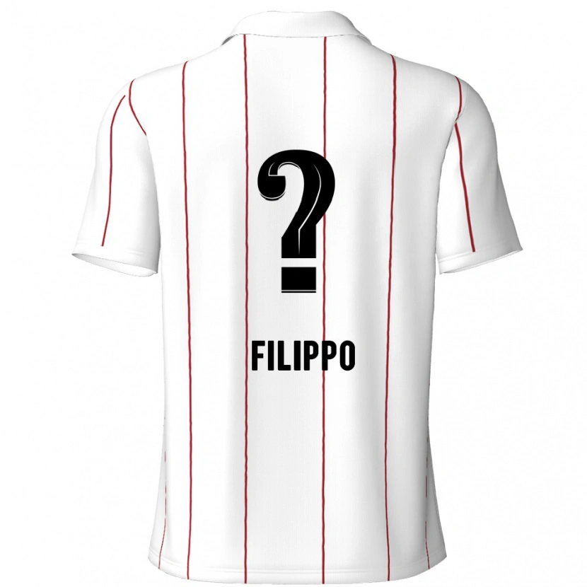 Danxen Kvinnor Niels Filippo #0 Vit Svart Bortatröja Matchtröjor 2024/25 Tröjor T-Tröja