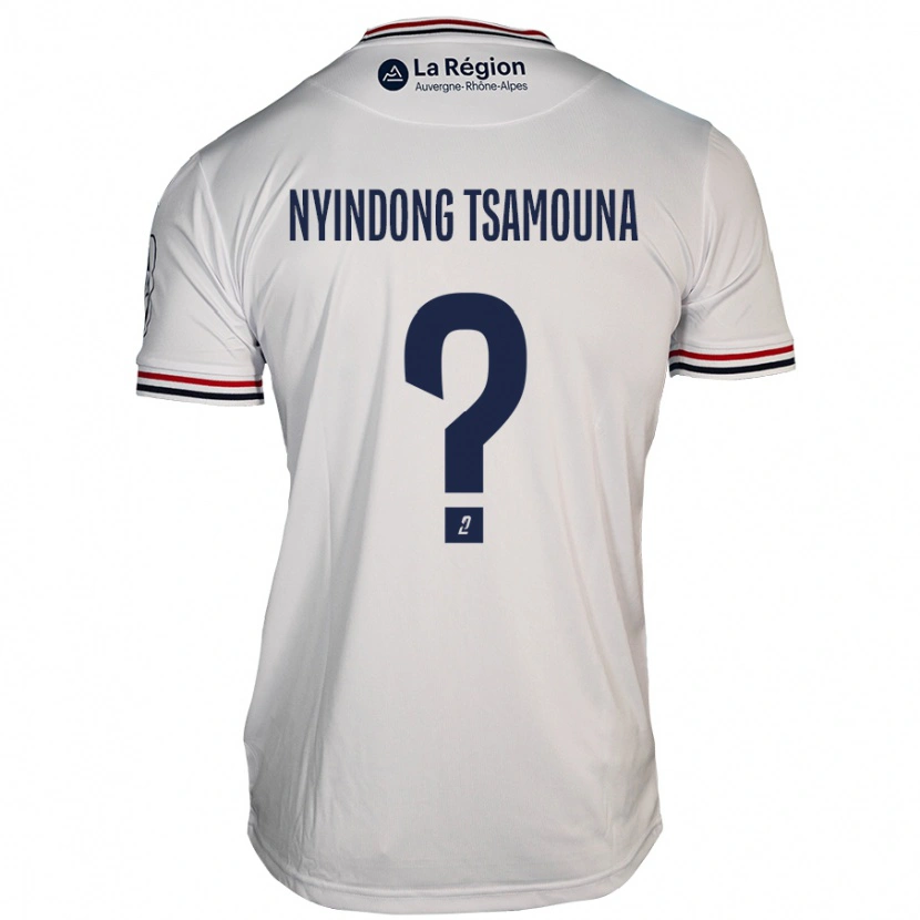 Danxen Kvinnor Jean Nyindong Tsamouna #0 Vit Bortatröja Matchtröjor 2024/25 Tröjor T-Tröja