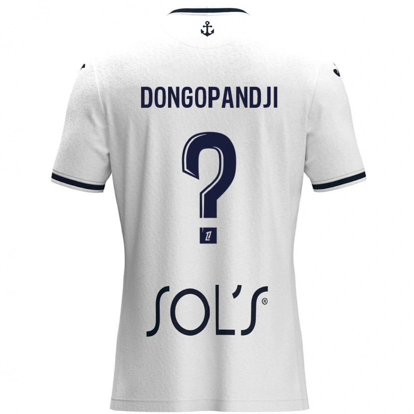 Danxen Kvinnor Hakim Dongopandji #0 Vit Mörkblå Bortatröja Matchtröjor 2024/25 Tröjor T-Tröja