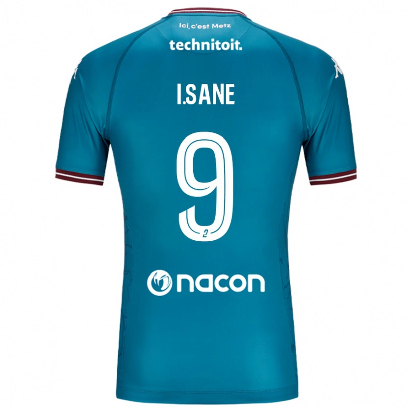 Danxen Kvinnor Ibou Sané #9 Bleu Bensin Bortatröja Matchtröjor 2024/25 Tröjor T-Tröja