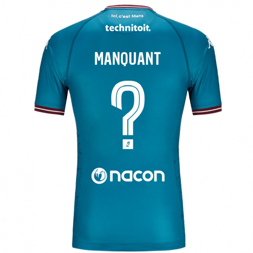 Danxen Kvinnor Joris Manquant #0 Bleu Bensin Bortatröja Matchtröjor 2024/25 Tröjor T-Tröja