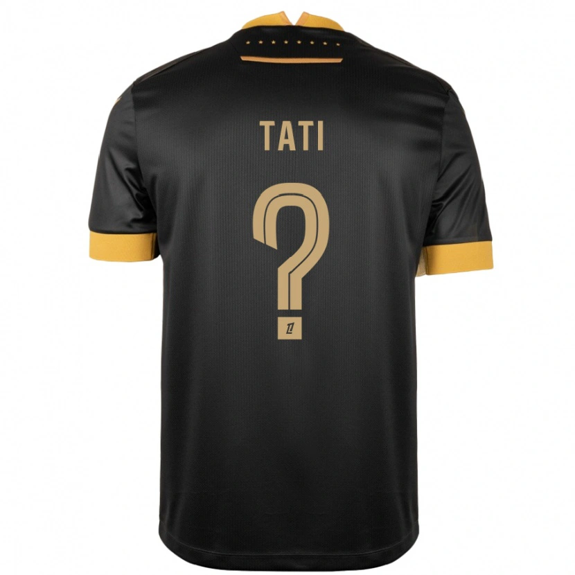 Danxen Kvinnor Tylel Tati #0 Svart Brun Bortatröja Matchtröjor 2024/25 Tröjor T-Tröja