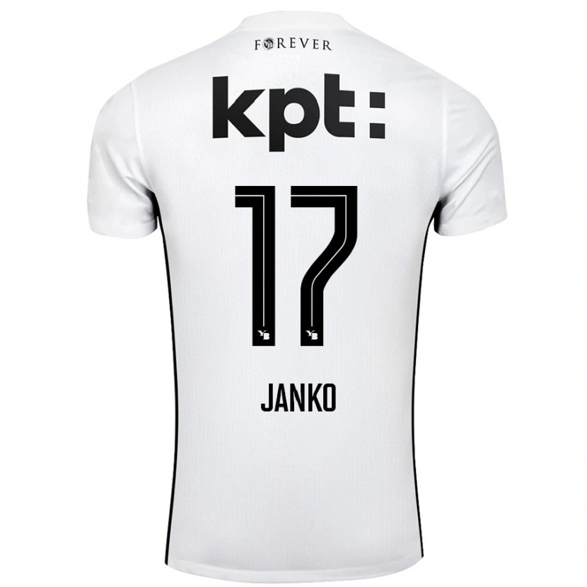 Danxen Kvinnor Saidy Janko #17 Vit Svart Bortatröja Matchtröjor 2024/25 Tröjor T-Tröja