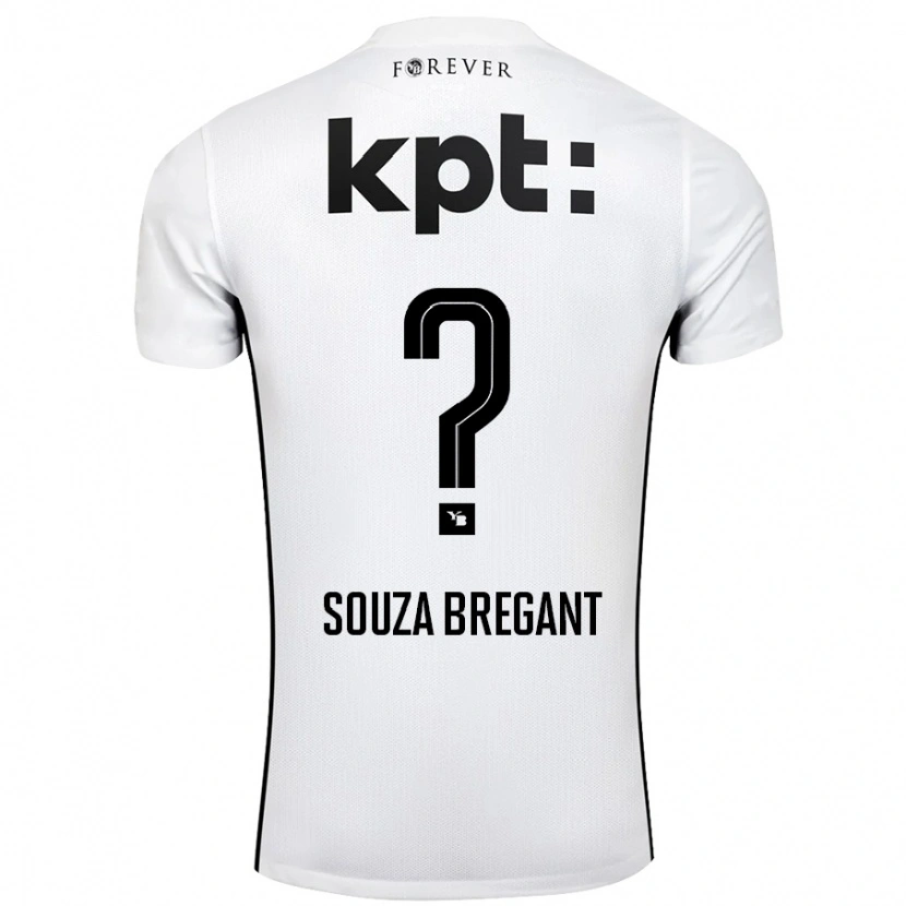 Danxen Kvinnor Pietro Souza Bregant #0 Vit Svart Bortatröja Matchtröjor 2024/25 Tröjor T-Tröja