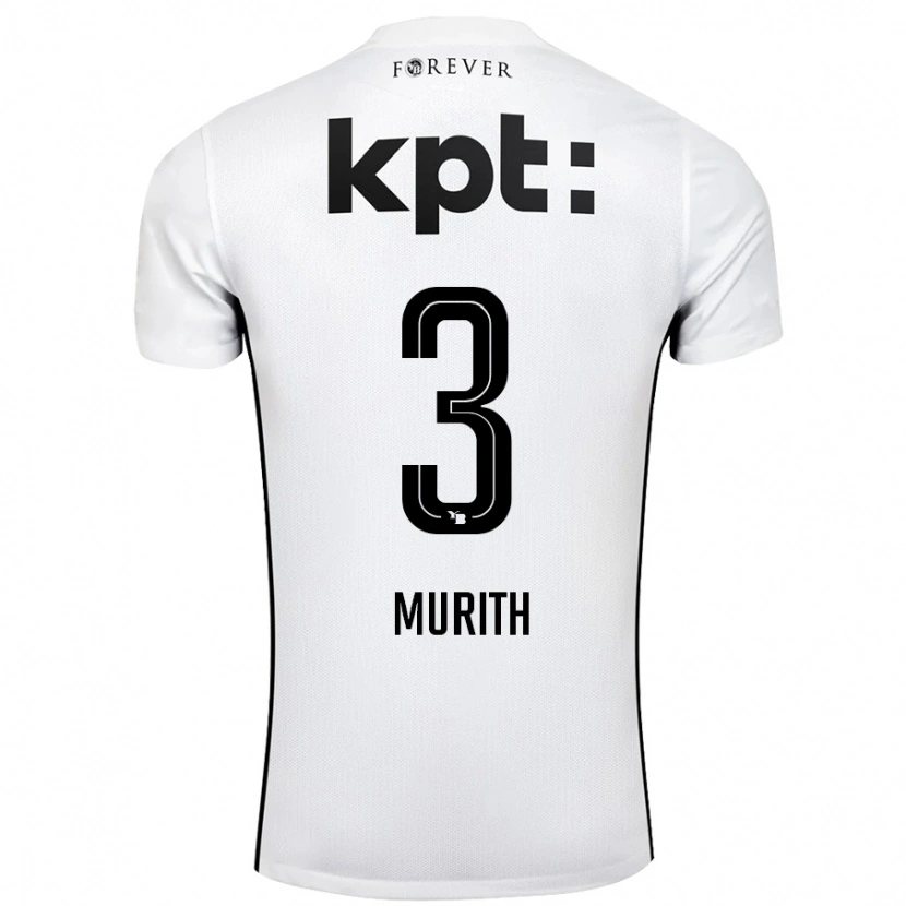 Danxen Kvinnor Tom Murith #3 Vit Svart Bortatröja Matchtröjor 2024/25 Tröjor T-Tröja