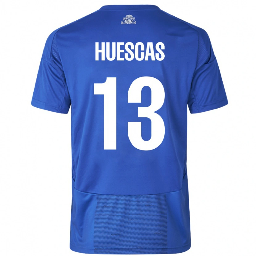 Danxen Kvinnor Rodrigo Huescas #13 Vit Blå Bortatröja Matchtröjor 2024/25 Tröjor T-Tröja