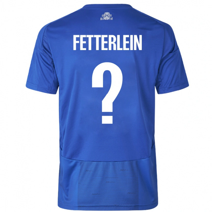Danxen Kvinnor Sean Fetterlein #0 Vit Blå Bortatröja Matchtröjor 2024/25 Tröjor T-Tröja