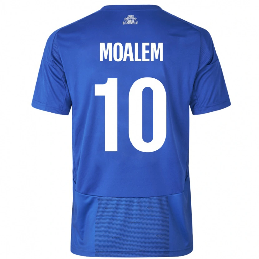 Danxen Kvinnor Jonathan Moalem #10 Vit Blå Bortatröja Matchtröjor 2024/25 Tröjor T-Tröja