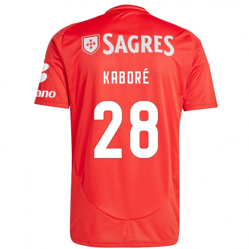 Danxen Barn Issa Kaboré #28 Röd Vit Hemmatröja Matchtröjor 2024/25 Tröjor T-Tröja