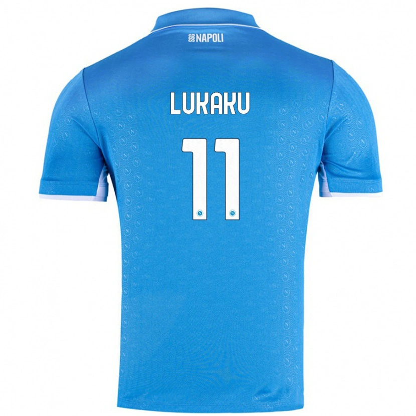 Danxen Barn Romelu Lukaku #11 Himmelsblå Hemmatröja Matchtröjor 2024/25 Tröjor T-Tröja