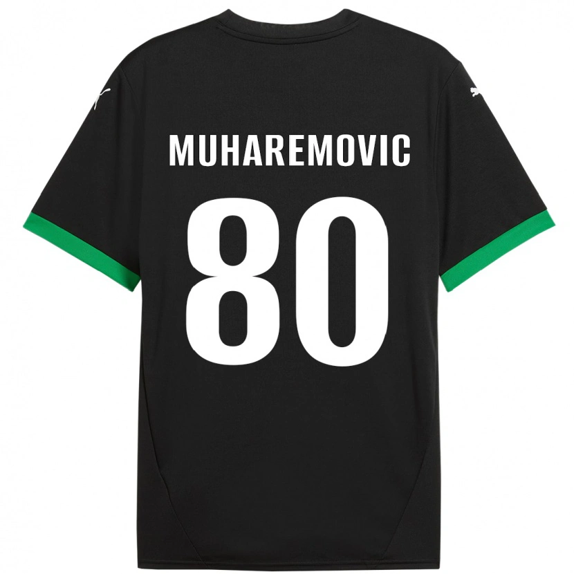 Danxen Barn Tarik Muharemovic #80 Svart Mörkgrön Hemmatröja Matchtröjor 2024/25 Tröjor T-Tröja