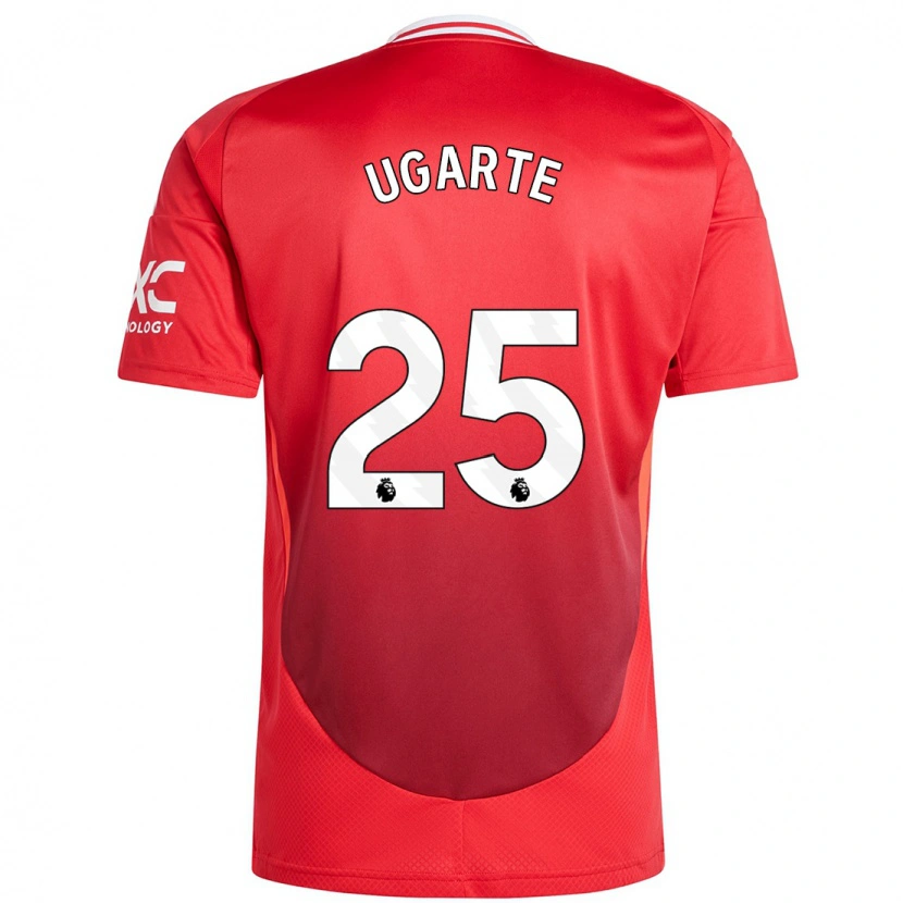 Danxen Barn Manuel Ugarte #25 Klarröd Hemmatröja Matchtröjor 2024/25 Tröjor T-Tröja