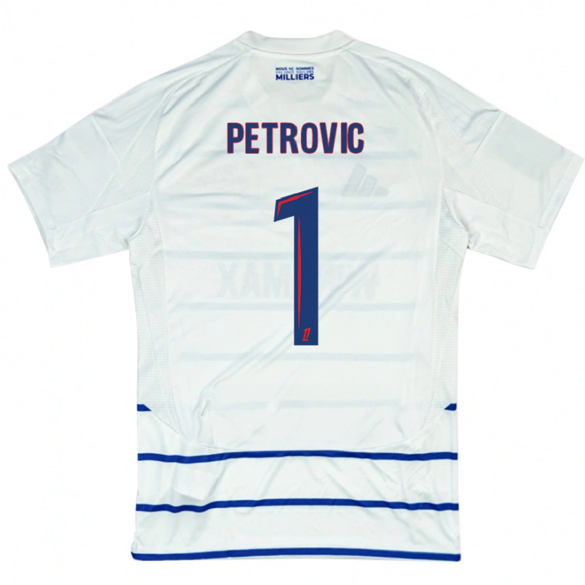 Danxen Barn Djordje Petrovic #1 Vit Blå Bortatröja Matchtröjor 2024/25 Tröjor T-Tröja