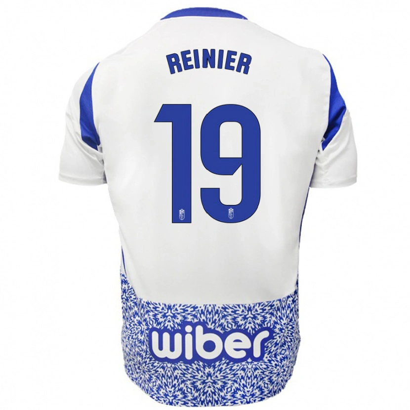 Danxen Barn Reinier #19 Vit Blå Bortatröja Matchtröjor 2024/25 Tröjor T-Tröja