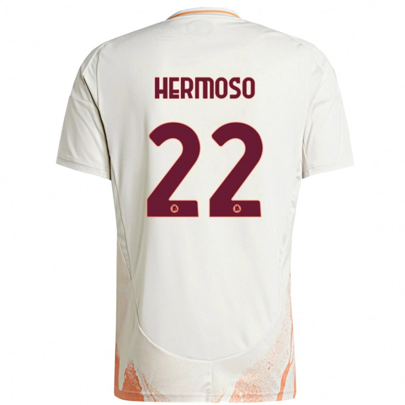 Danxen Barn Mario Hermoso #22 Grädde Vit Orange Bortatröja Matchtröjor 2024/25 Tröjor T-Tröja