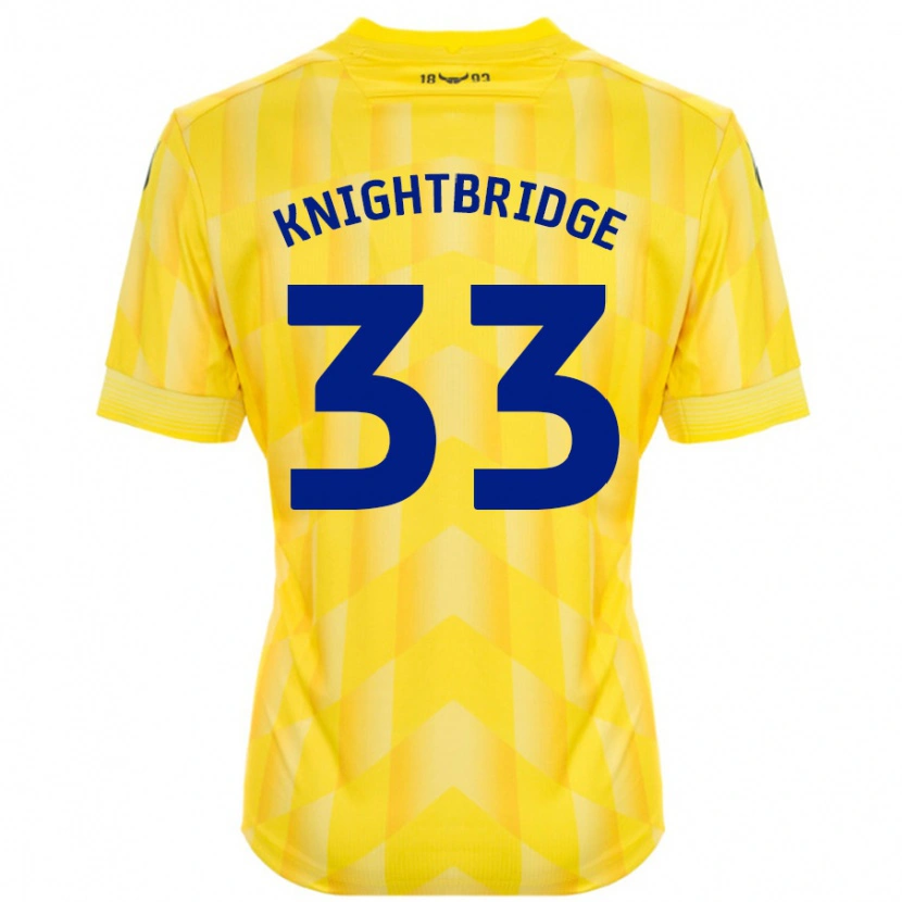 Danxen Barn Jacob Knightbridge #33 Gul Hemmatröja Matchtröjor 2024/25 Tröjor T-Tröja