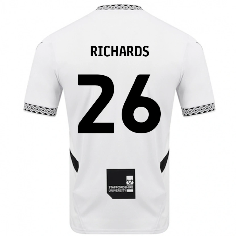 Danxen Barn Rico Richards #26 Vit Hemmatröja Matchtröjor 2024/25 Tröjor T-Tröja