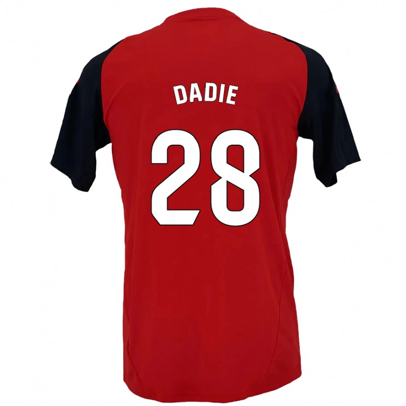Danxen Barn Alberto Dadie #28 Röd Svart Hemmatröja Matchtröjor 2024/25 Tröjor T-Tröja