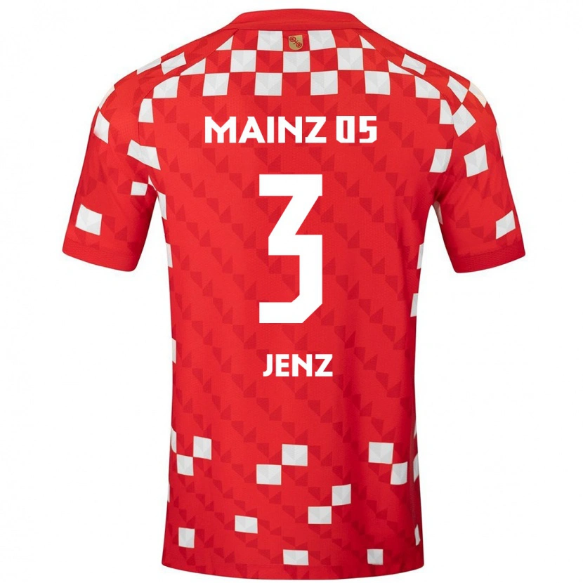 Danxen Barn Moritz Jenz #3 Vit Röd Hemmatröja Matchtröjor 2024/25 Tröjor T-Tröja
