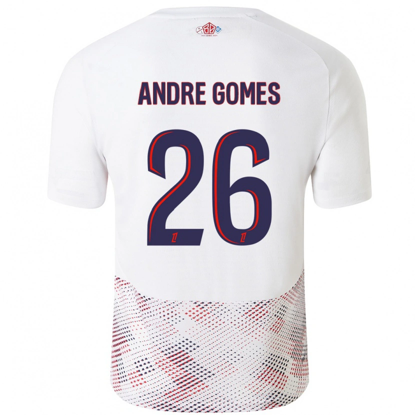 Danxen Barn André Gomes #26 Vit Kungsblå Bortatröja Matchtröjor 2024/25 Tröjor T-Tröja