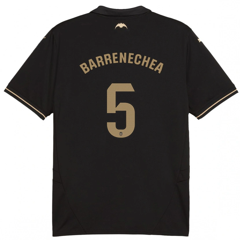 Danxen Barn Enzo Barrenechea #5 Svart Bortatröja Matchtröjor 2024/25 Tröjor T-Tröja