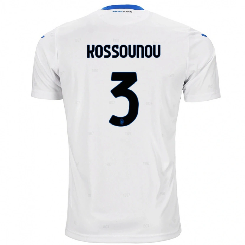 Danxen Barn Odilon Kossounou #3 Vit Bortatröja Matchtröjor 2024/25 Tröjor T-Tröja