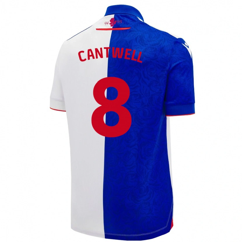 Danxen Barn Todd Cantwell #8 Himmelsblå Vit Hemmatröja Matchtröjor 2024/25 Tröjor T-Tröja