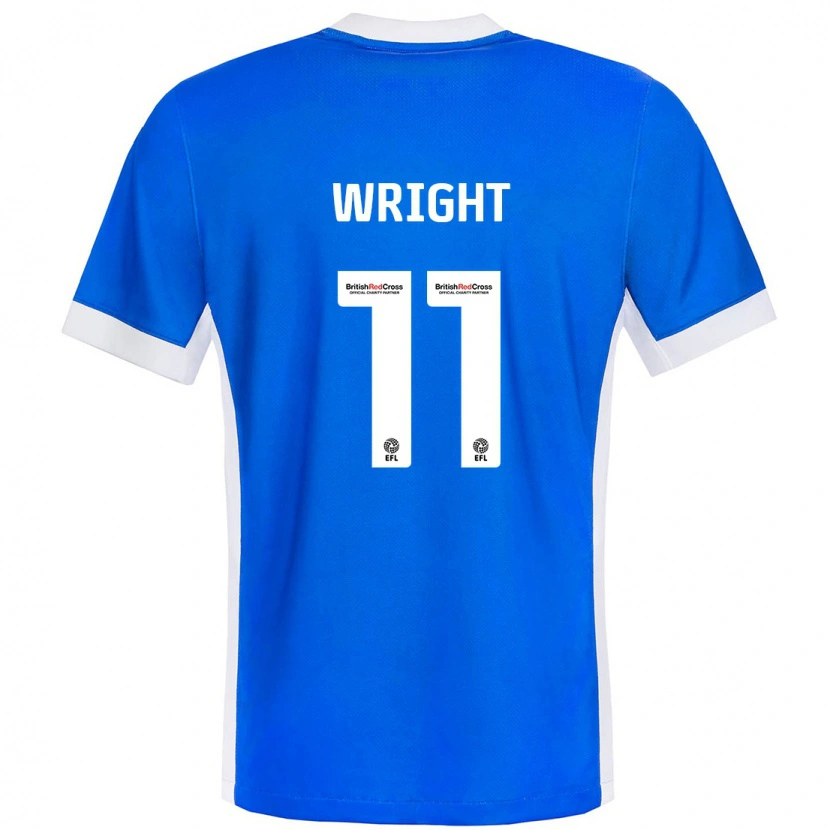 Danxen Barn Scott Wright #11 Blå Vit Hemmatröja Matchtröjor 2024/25 Tröjor T-Tröja