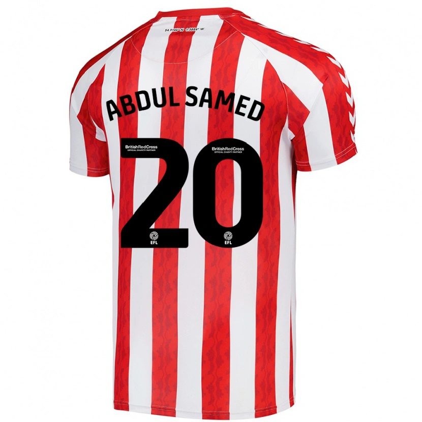 Danxen Barn Salis Abdul Samed #20 Röd Vit Hemmatröja Matchtröjor 2024/25 Tröjor T-Tröja